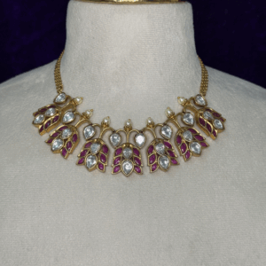 SSCH002 — Red Jadau Kundan Choker