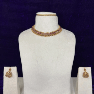 SSCH017 premium kemp stone temple choker