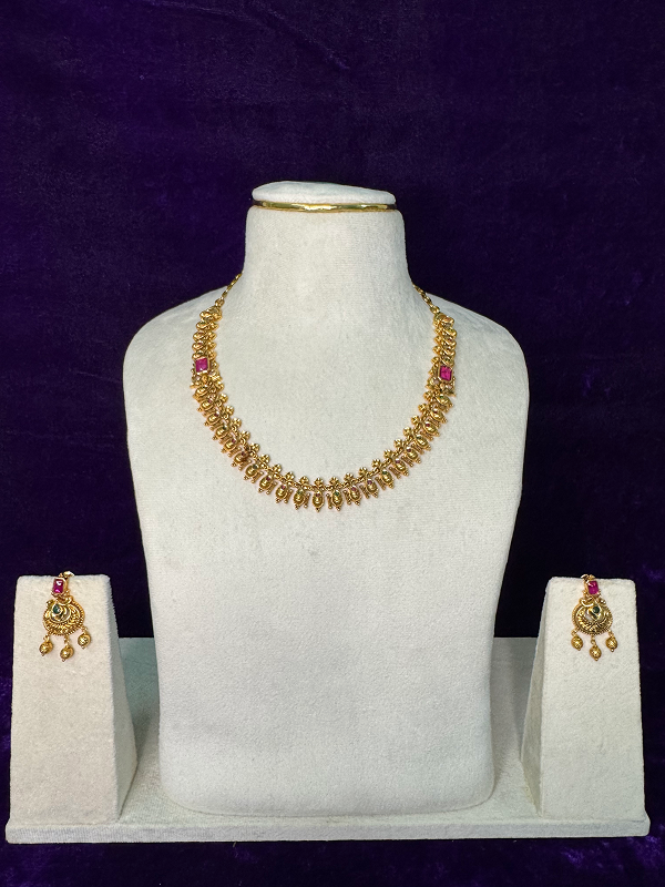 SSCH010 ruby stone necklace