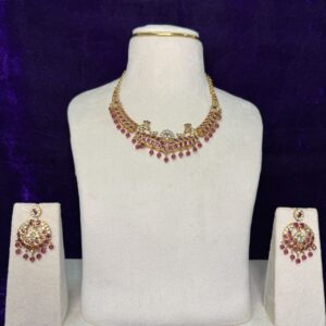 SSCH013 red kemp stone choker